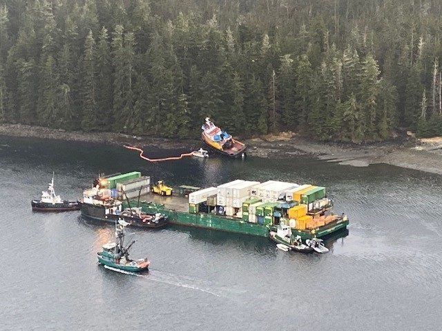Continue response efforts for grounded tug in the Neva Strait, Alaska