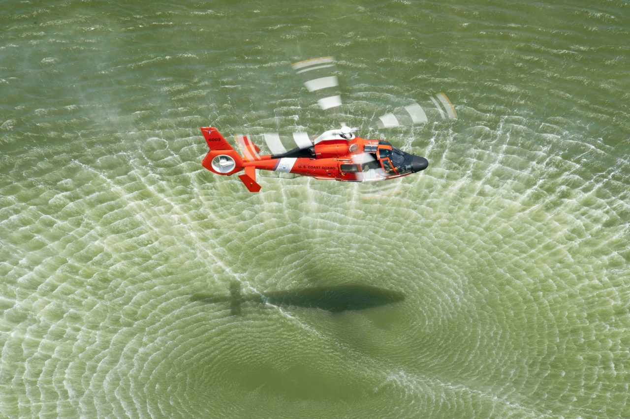 Coast Guard rescue missing man from marsh near Freeport, Tx