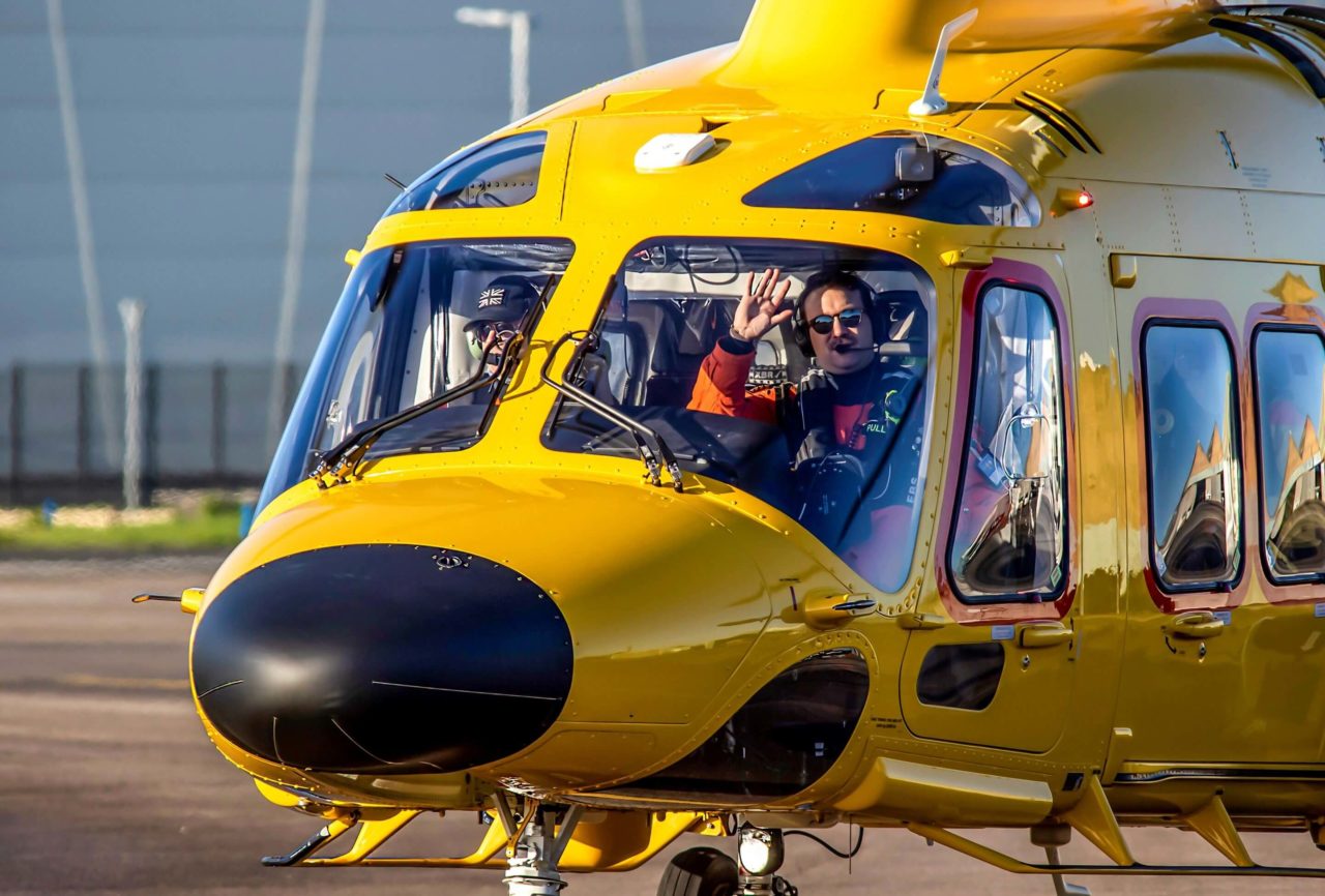 NHV Group AW169 in Blackpool reaches 1550 flight hours