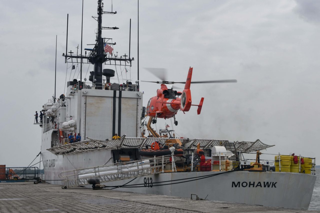 Coast Guard MH-65 rescue man 37 nm offshore Galveston, Texas