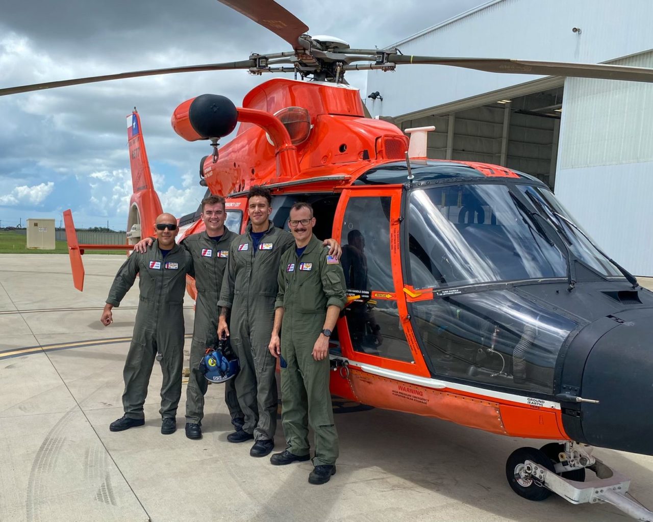 Coast Guard MH-65 medevac jet skier near Matagorda, Tx