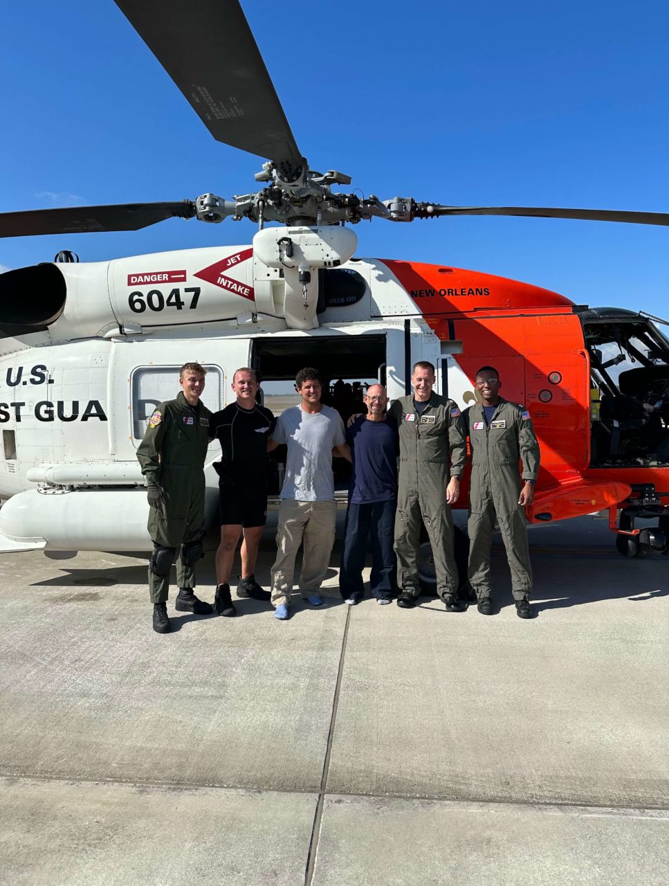 Coast Guard rescue 2 overdue boaters offshore Dauphin Island
