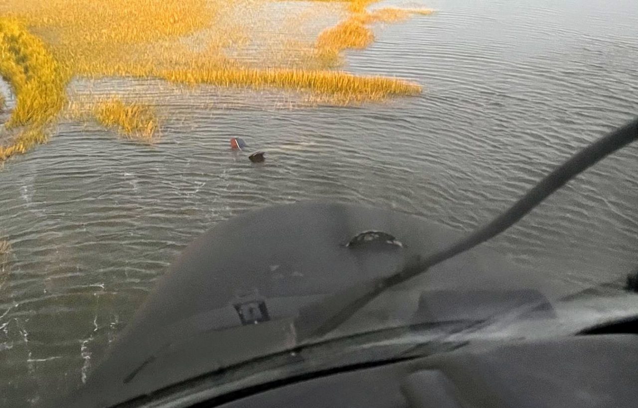 Coast Guard MH-65 rescue man from plane crash, Savannah