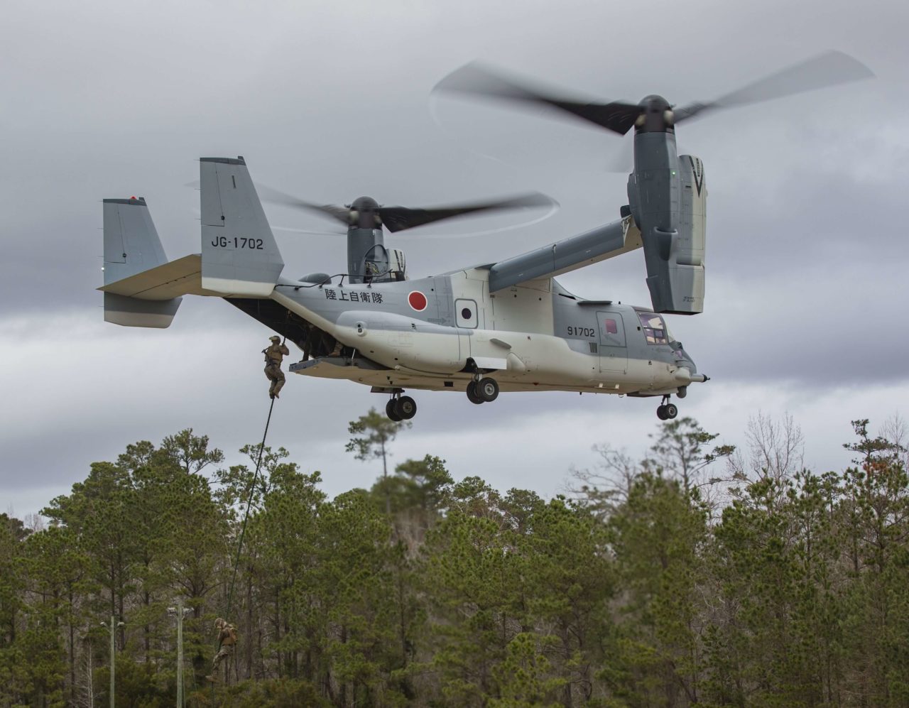 The Bell Boeing V-22 Osprey tiltrotor series
