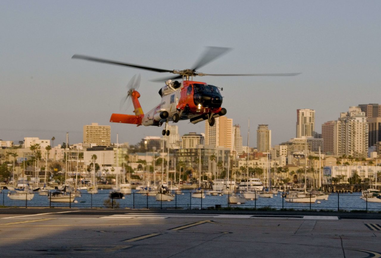 Coast Guard medevac man 90 nm offshore San Diego