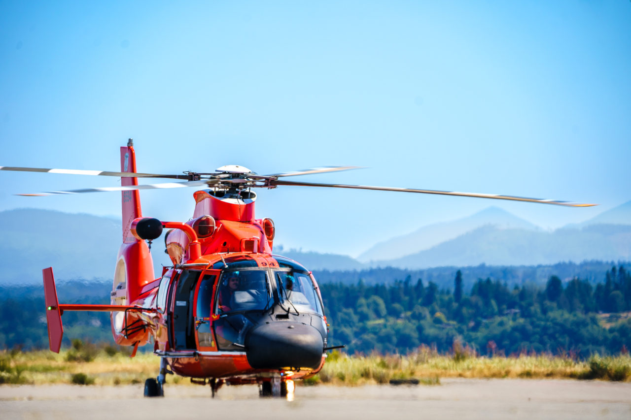Coast Guard MH-65 crew rescue 2 from rowboat in Hood Canal