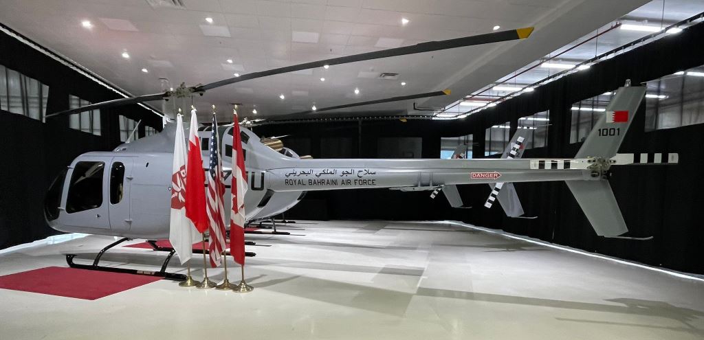 Royal Bahrain Air Force  receives three Bell 505 helicopters