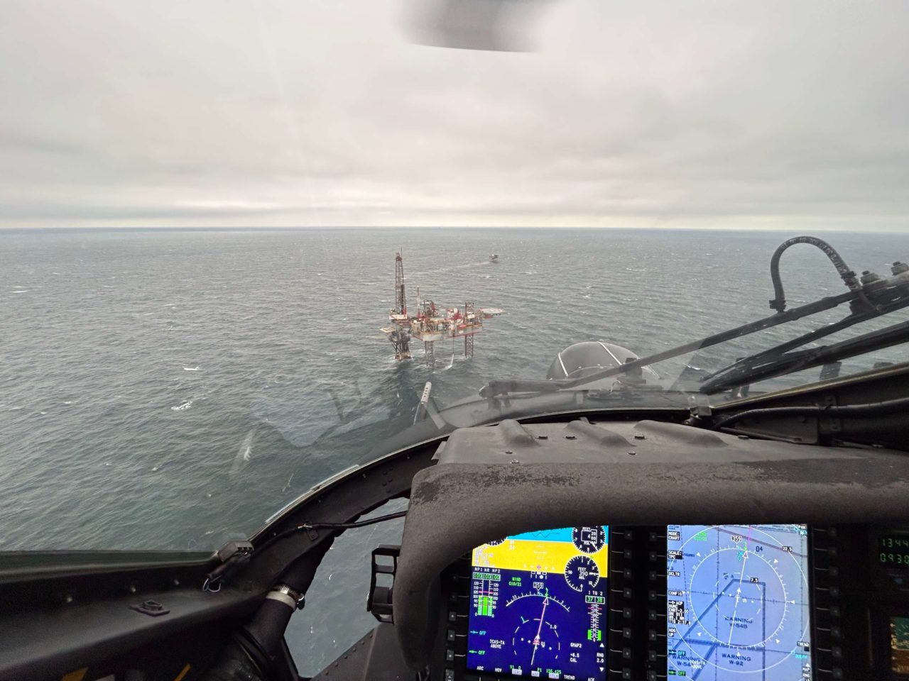 Coast Guard MH-60T medevac man offshore Port Fourchon