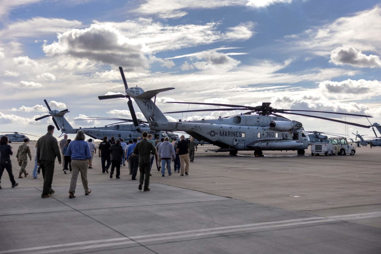 Marines demonstrate MUOS capability on CH-53E Super Stallion helicopters